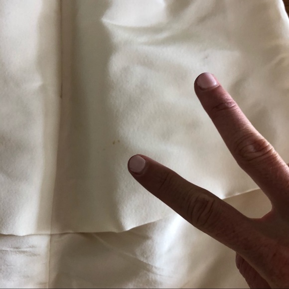 Oscar de la Renta Ivory Silk Faille Tiered Runway Skirt - Picture 7 of 9